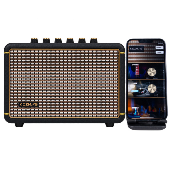 KOZMOS Blaze-15BK Mikrofon Girişli Elektro Gitar Amfisi ve Bluetooth Hoparlör