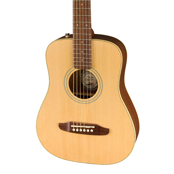 Fender Redondo Mini Ceviz Klavye w Bag Natural Akustik Gitar