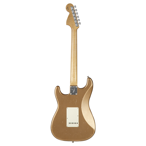 Fender Custom Shop Builder Select 1969 Stratocaster Maple Fingerboard Firemist Gold Metallic Masterbuilt Greg Fessler Elektro Gitar