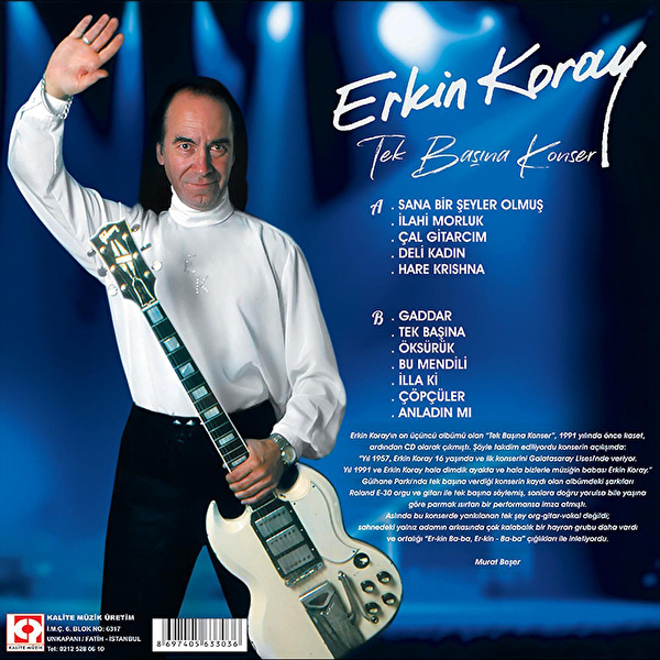 Erkin Koray - Tek Başına Konser (Mavi Plak)