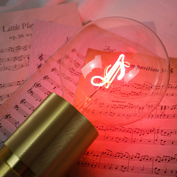 Message in the Bulb A Poser G125 - E27 - 2w – 2700k/Fumé Ampul