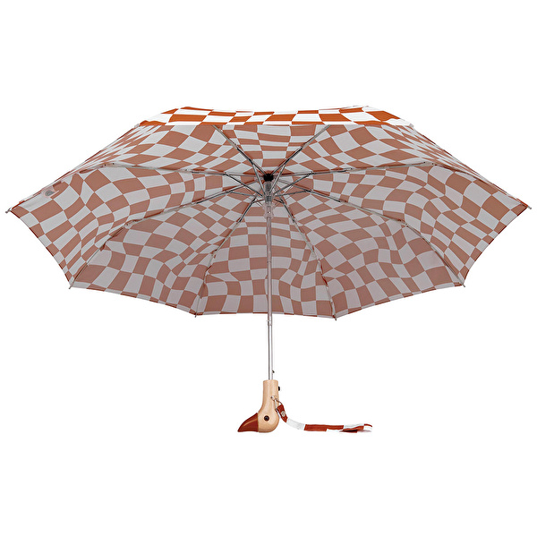 ORIGINAL DUCKHEAD Duck Kompakt Şemsiye Peanut Butter Checks