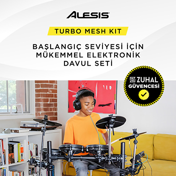 ALESIS Turbo Mesh Kit File Derili 7-Parça Elektronik Davul Seti