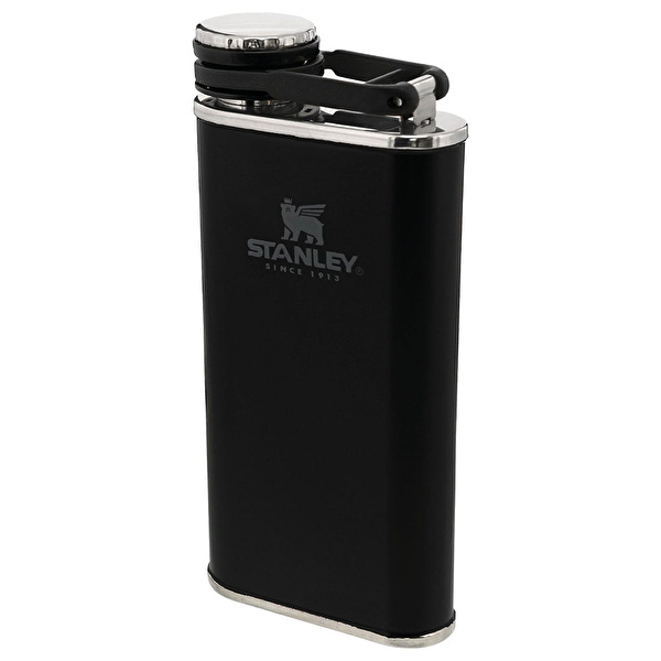 STANLEY 0.23L Classic Easy Fill Wide Mouth Flask - Matte Black Matara
