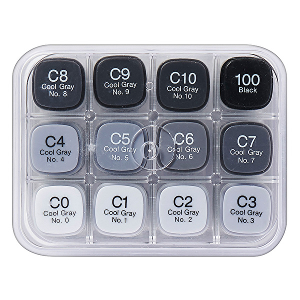 COPIC 12'li Set Cool Grey Tones