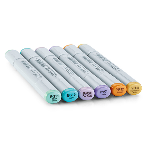 COPIC Sketch 6'lı Set Pale Pastels