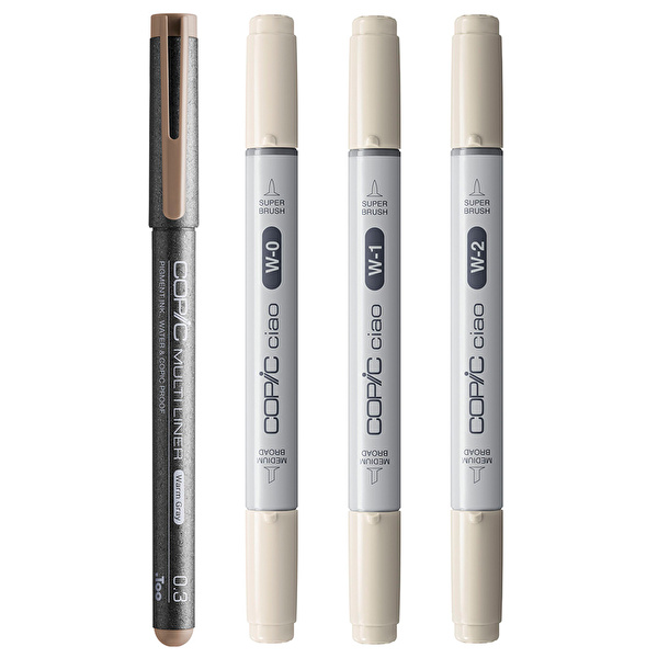 COPIC Ciao 4lü Shade Set - Light Warm Grey