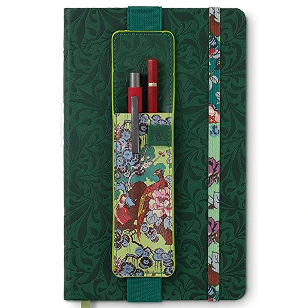 IF Bookaroo Defter Üstü Kalemlik - Yeşil Çiçek Desenli