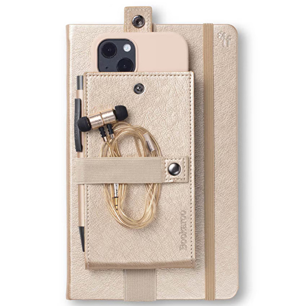 IF Bookaroo Defter Üstü Telefon Kılıfı - Altın Rengi