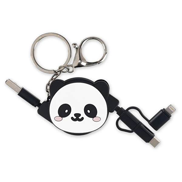 LEGAMI Uzayabilen 3lü Sarj Kablosu Panda