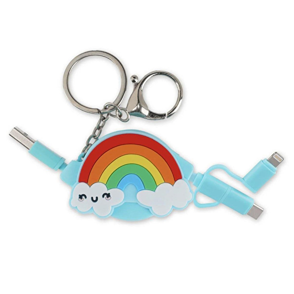 LEGAMI Uzayabilen 3lü Sarj Kablosu Gökkuşağı