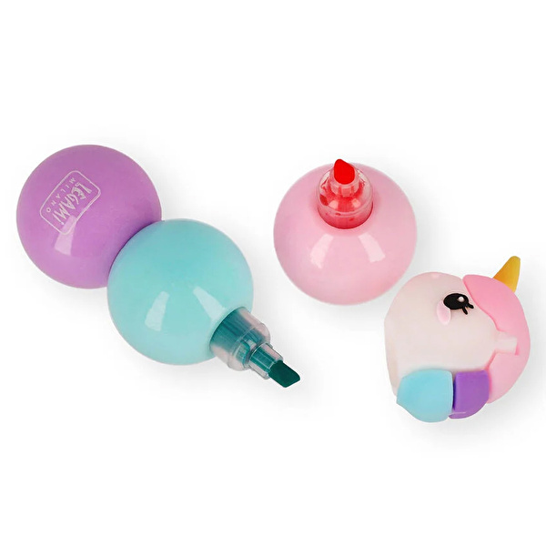 LEGAMI Fosforlu Kalem 3'ü Bir Arada - Unicorn