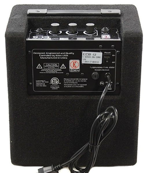 EDEN EC8 1x8 Solid State Siyah Kombo Bas Gitar Amfisi