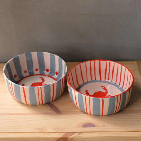 GRİ SERAMİK Crab Bowl