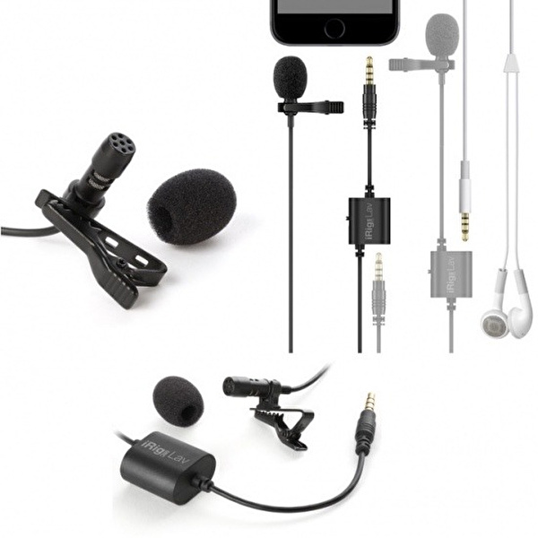 IK Multimedia iRig Mic Lav 2 Pack Lavalier / Lapel / Clip-On Mikrofon (iOS & Android). 2'li Paket
