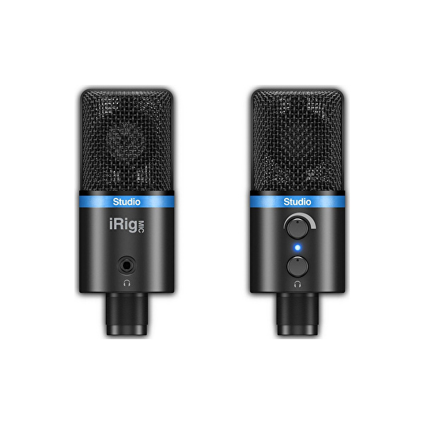 IK Multimedia iRig Mic Studio - Black Ultra Portatif Büyük Diyafram Condanser Mikrofon (iOS, Android, Mac & PC)