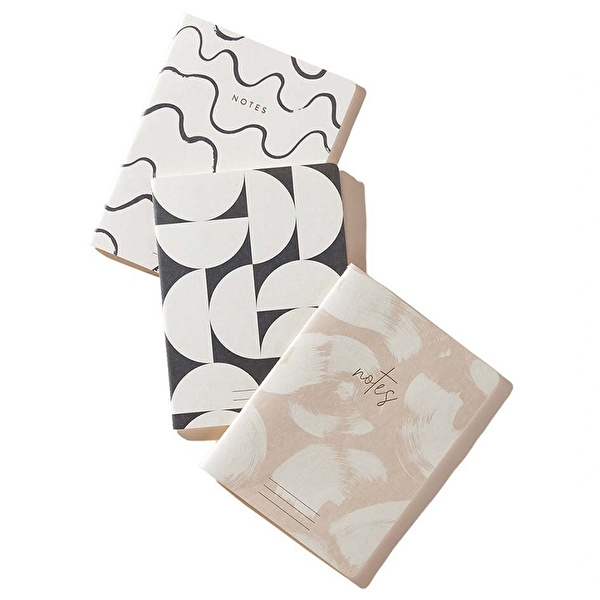 DESIGNWORKS INK Flex Not Defteri Naturals (3'lü Set)