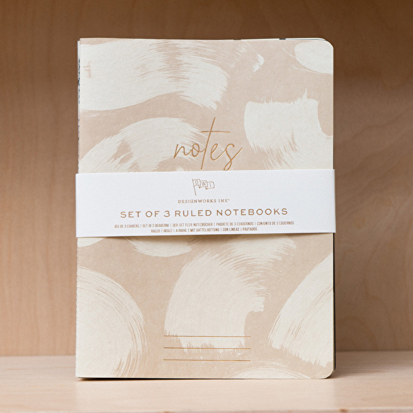 DESIGNWORKS INK Flex Not Defteri Naturals (3'lü Set)