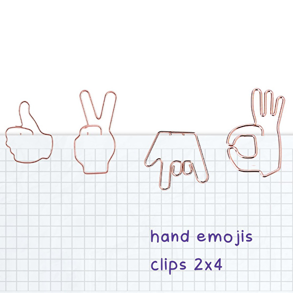 KAYIGO Tiny Emoji Hand 8'li Ataş Seti
