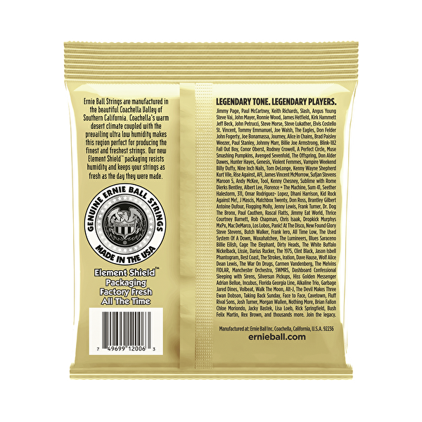 Ernie Ball P02006 Extra Light 10-50 Akustik Gitar Teli