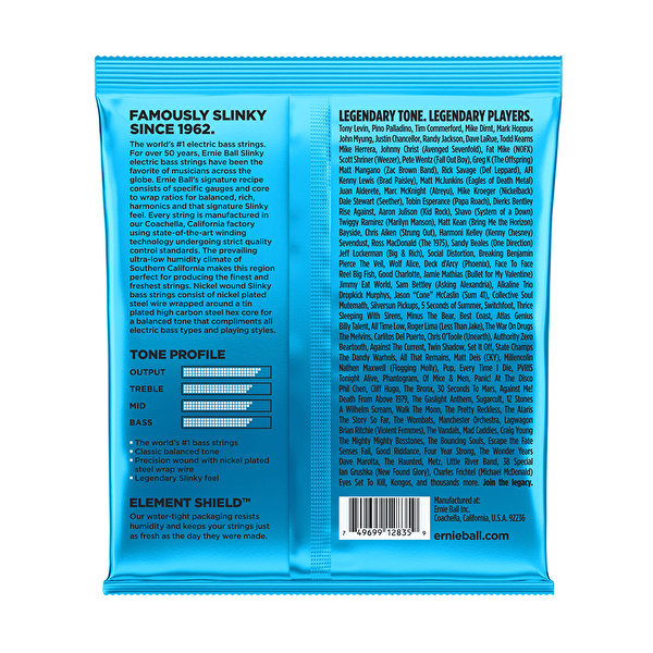 Ernie Ball P02835 Extra Slinky Nickel 40-95 (4 Telli) Bas Gitar Teli