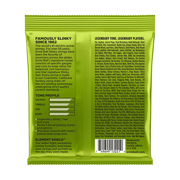 Ernieball P03221 REGULAR SLINKY 3 PACK Elektro Tel (3'lü Paket)