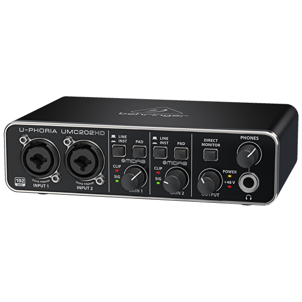 BEHRINGER UMC202HD - 2x2, 24-Bit/192kHz USB Ses Kartı