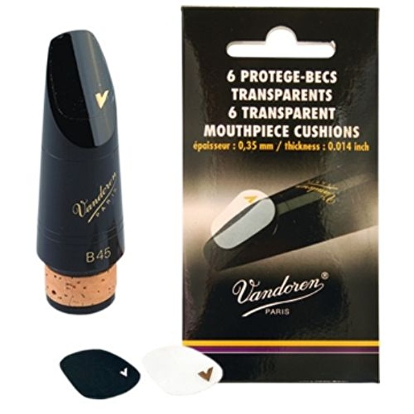 VANDOREN VMC6 / Saksafon ve Klarnet Ağızlıkları İçin Şeffaf Dişlik (0,35 mm)