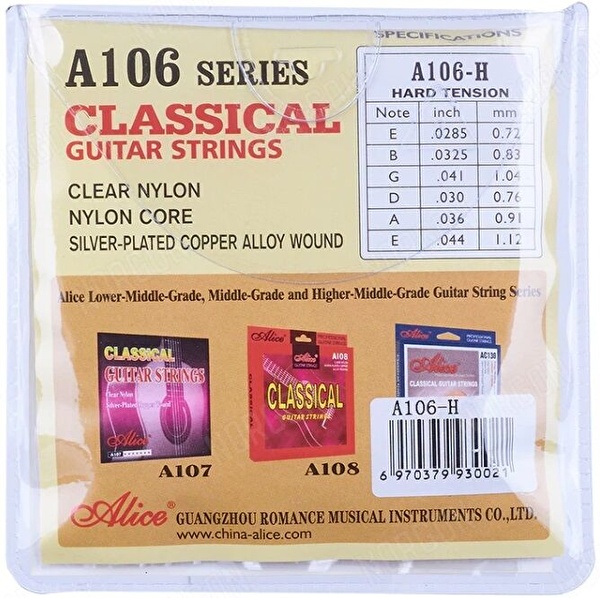 ALICE AC106-H / Klasik Gitar Teli
