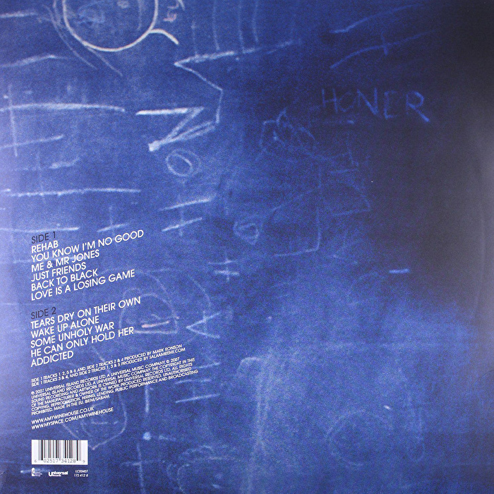 Amy Winehouse - Back To Black (Blue-Black Exclusive Vinyl)
