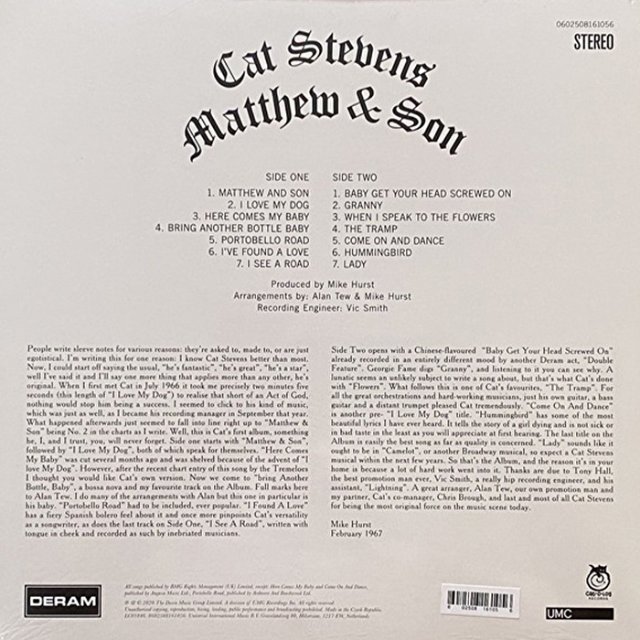 Cat Stevens - Matthew & Son