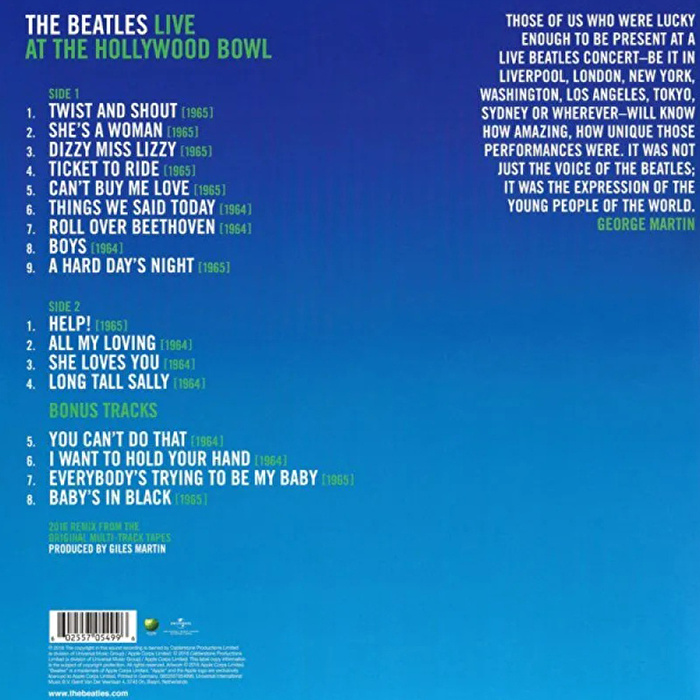 The Beatles - Live At The Hollywood Bowl