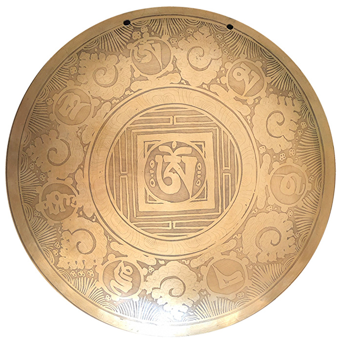 YOGIXO Rüzgar Gongu 35cm Mantra İşlemeli No:3