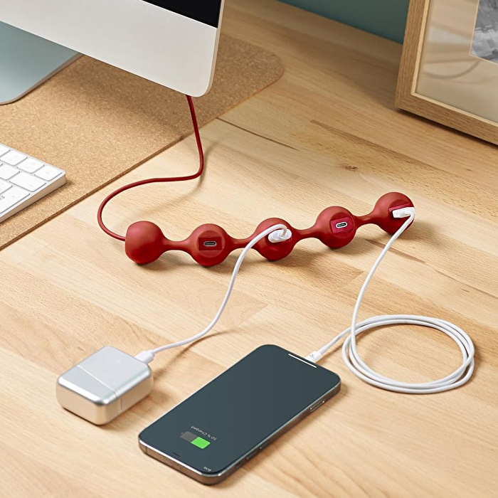 LEXON Peas Hub C USB Çoğaltıcı Kırmızı