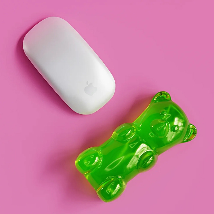 MUSTARD Gummy Bear Mouse Bilek Desteği - Yeşil