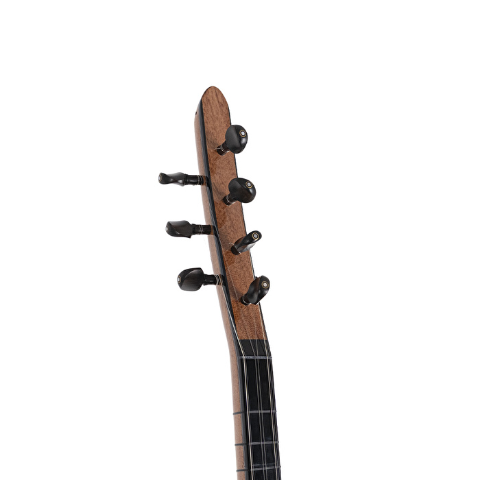 Çınar Ağacı Gövde Abanoz Burgu Kısa Sap Bağlama