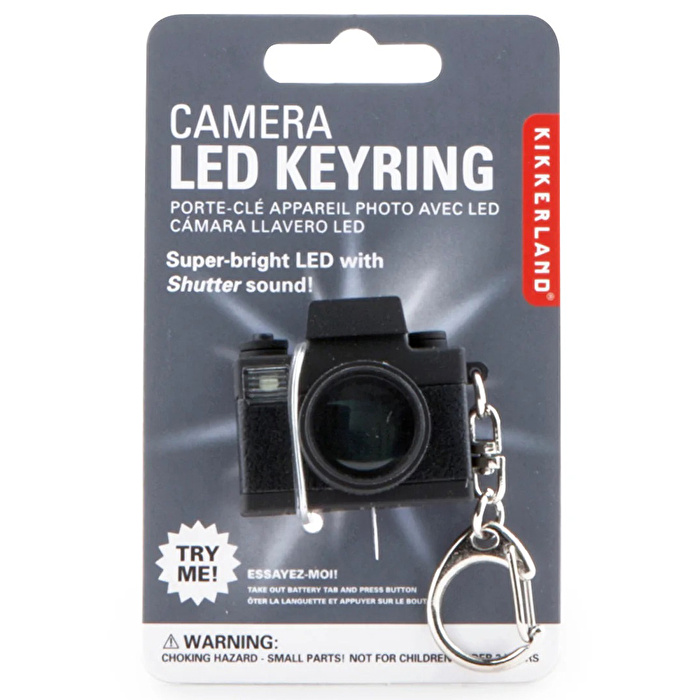 KIKKERLAND Fotoğraf Makinası LED'li ve Sesli Anahtarlık