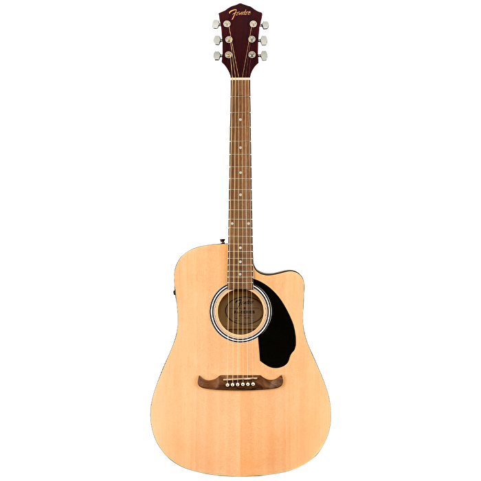 Fender FA-125CE Dreadnought Ceviz Klavye Natural Elektro Akustik Gitar