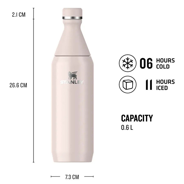 STANLEY The All Day Slim Bote 0.60 Lt / 20Oz Rose Quartz