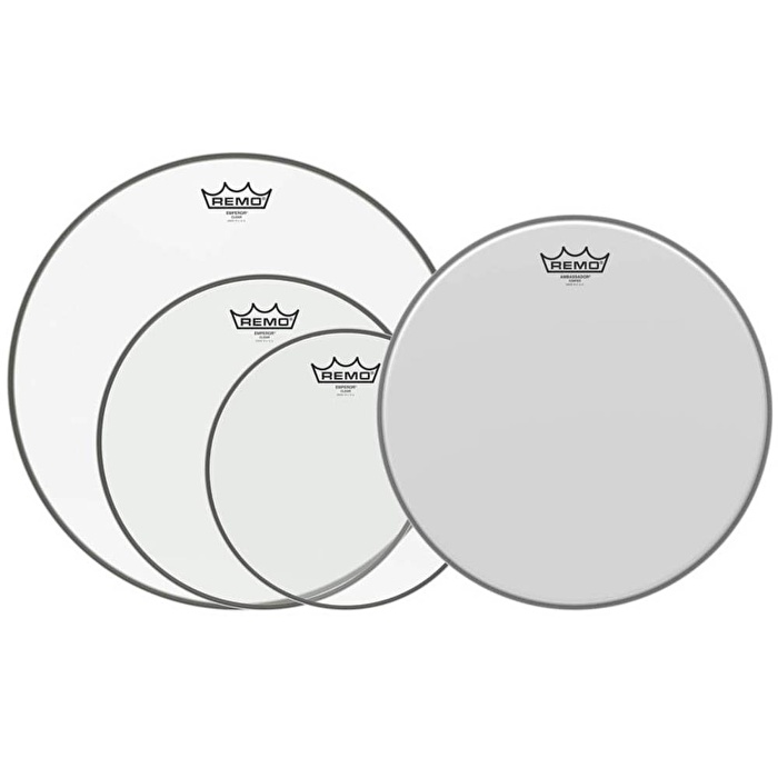 REMO PP-1860-BE ProPack 10/12/16 Emperor Şeffaf + 14" Ambassador Kumlu Deri Seti