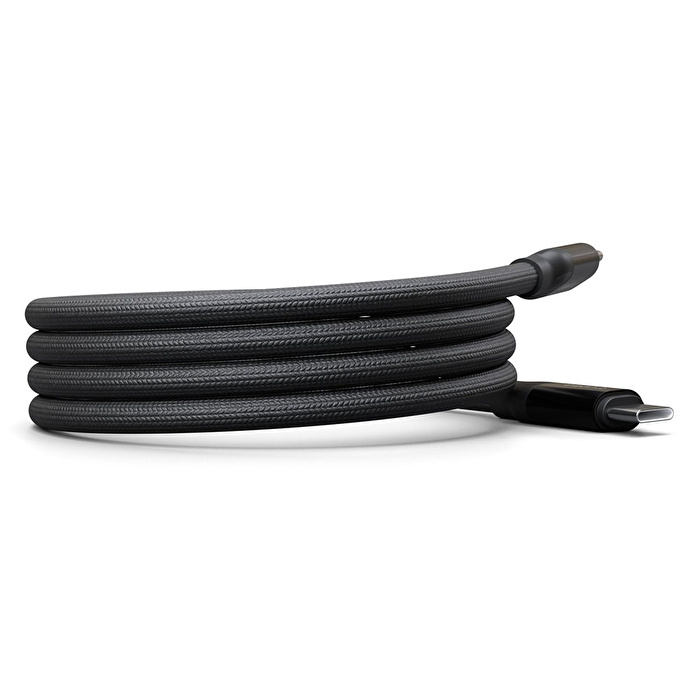TRUEBO MagneticEasy Dayanıklı Şarj ve Veri Kablosu - Siyah