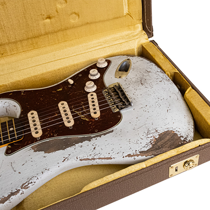 Fender Custom Shop Masterbuilt Greg Fessler 1962 Stratocaster Relic Olympic White Elektro Gitar