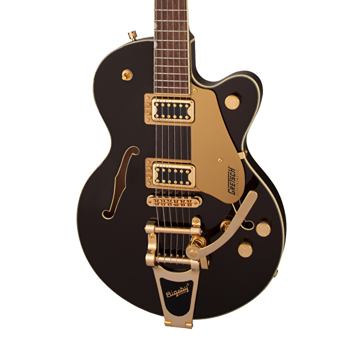Gretsch G5655TG Electromatic Center Block Jr. Single-Cut Bigsby Altın Aksam Laurel Klavye Black Gold Elektro Gitar