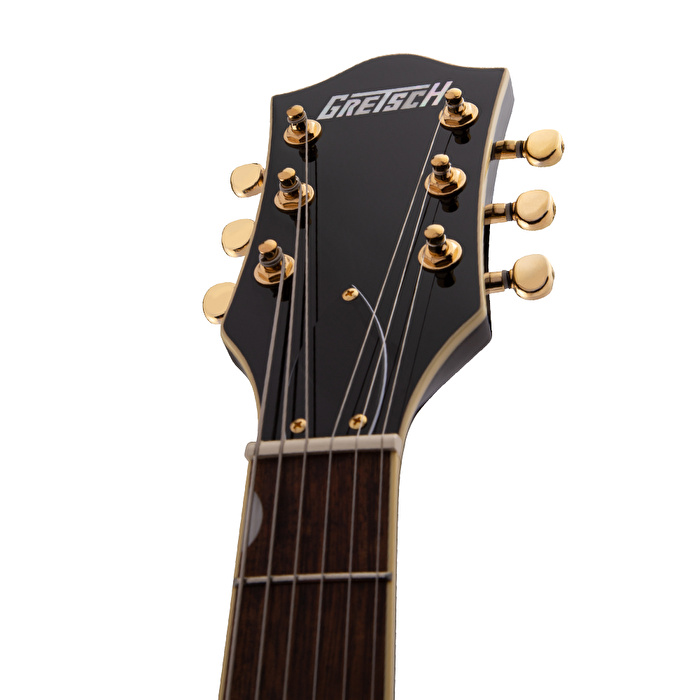 Gretsch G5655TG Electromatic Center Block Jr. Single-Cut Bigsby Altın Aksam Laurel Klavye Black Gold Elektro Gitar