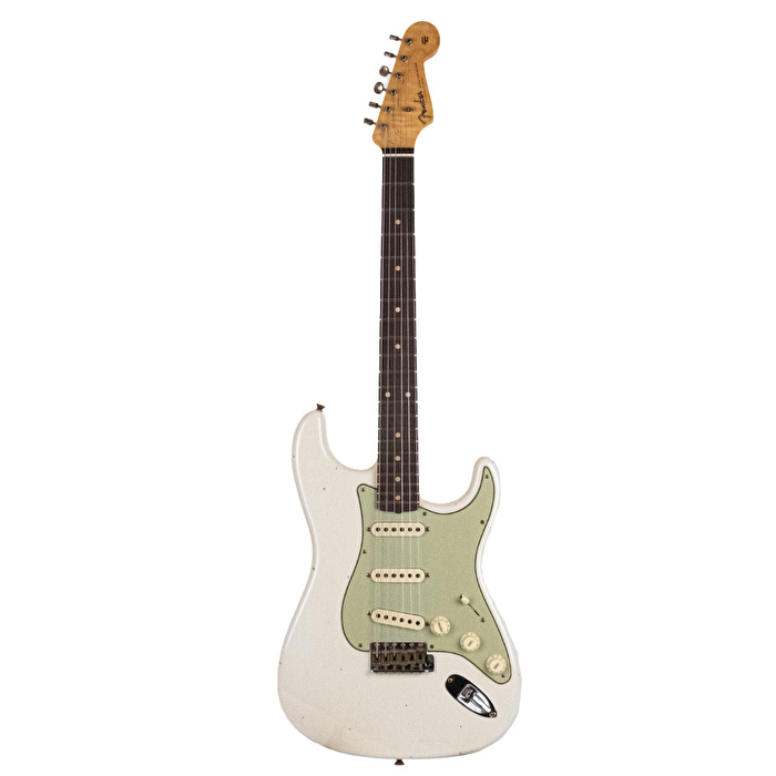 Fender Custom Shop Limited Edition 1959 Special Stratocaster Journeyman Relic Aged Olympic White Elektro Gitar