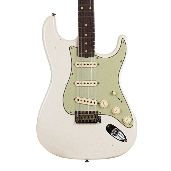 Fender Custom Shop Limited Edition 1959 Special Stratocaster Journeyman Relic Aged Olympic White Elektro Gitar