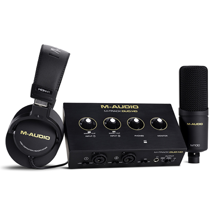 M-AUDIO M-Track Duo HD Stüdyo Kayıt Paketi