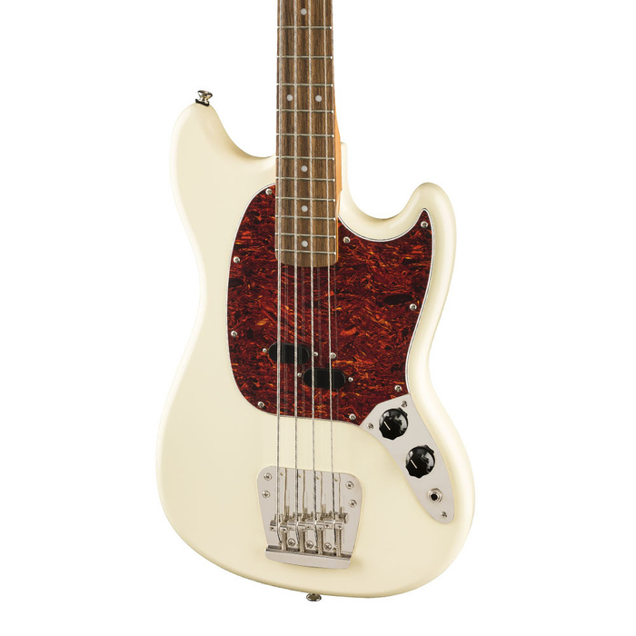 Squier Classic Vibe '60s Mustang Bass Laurel Fingerboard Olympic White Bas Gitar