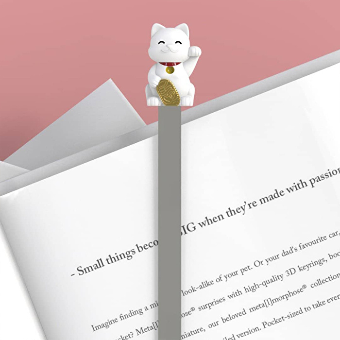 METALMORPHOSE Şanslı Kedi Kitap Ayracı