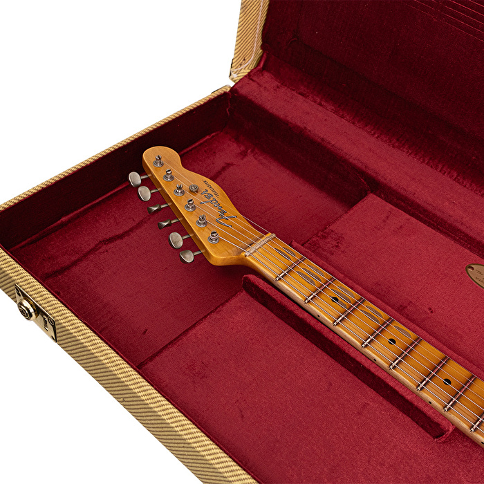 Fender Custom Shop Limited Edition 1950's Telecaster Journeyman Relic Aged Fiesta Red Elektro Gitar